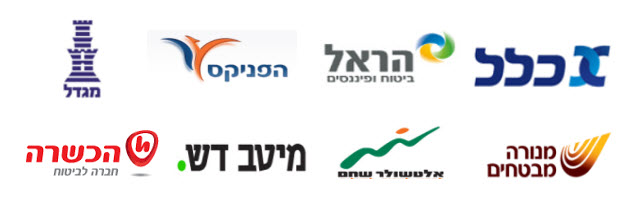 לוגואים של חברות הביטוח המובילות שניוקום עובדת איתן
